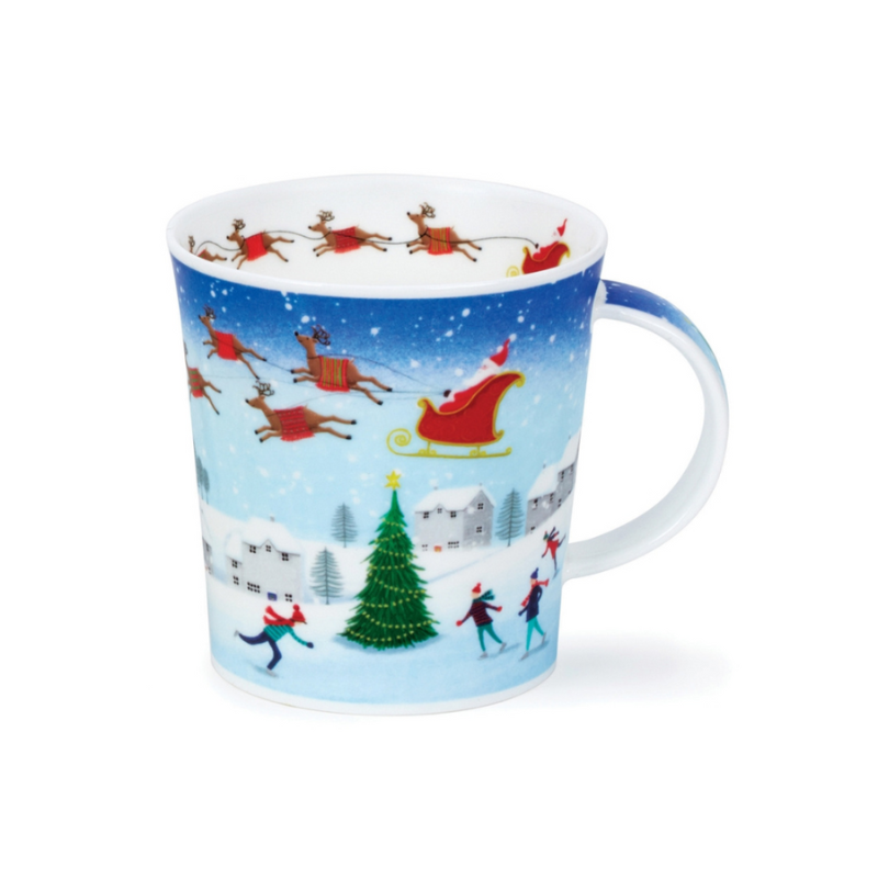 Mugg Benporslin Christmas Skaters (Lomond) - Rymmer 3,2 dl