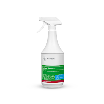 Velox® Spray - Nøytral overflate desinfisering, eliminerer blant annet Noro virus. Les mer