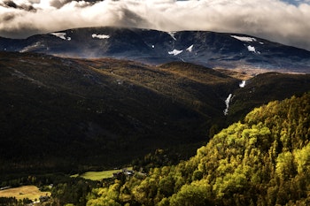 Hallingskarvet fotografert fra Hovet