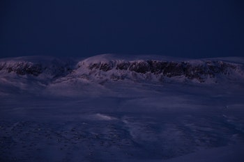Hallingskarvet sett fra Ustetind, farge.