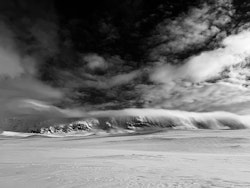 Hallingskarvet fotografert fra Hellevatnet