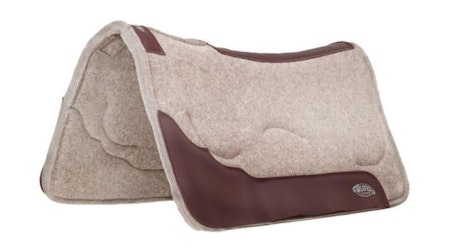 GEL CONTOURED WOOL BLEND FELT SADDLE PAD, 1" THICK