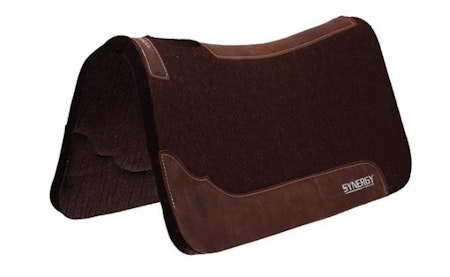 Synergy® Contoured Steam Pressed 100% Merino Wool Felt Performance Saddle Pad