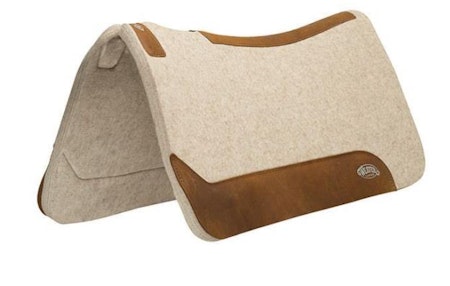 Contoured Wool Blend Felt Saddle Pad
