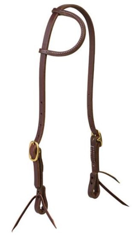 Working Tack Sliding Ear Headstall, 5/8"