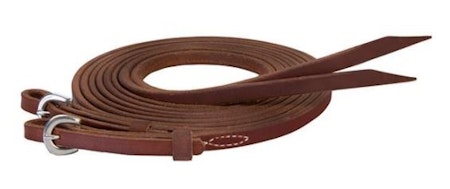 Stacy Westfall Oiled Heavy Harness Split Reins, 8'