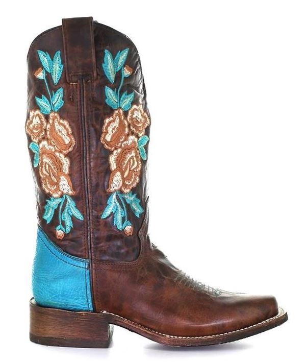 Corral Rodeo Roses Turquoise