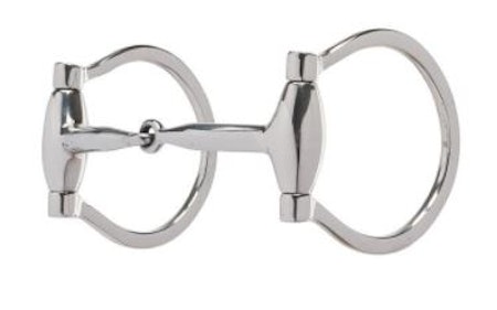 Pro Series 5" Sweet Iron Snaffle Mouth Offset Dee Bit