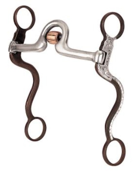 Professional All Purpose Bit, 5" Sweet Iron Ported Mouth with Copper Cricket