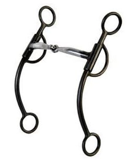 "BK 5"" SI COP SNAFFLE BIT,8""CHK"