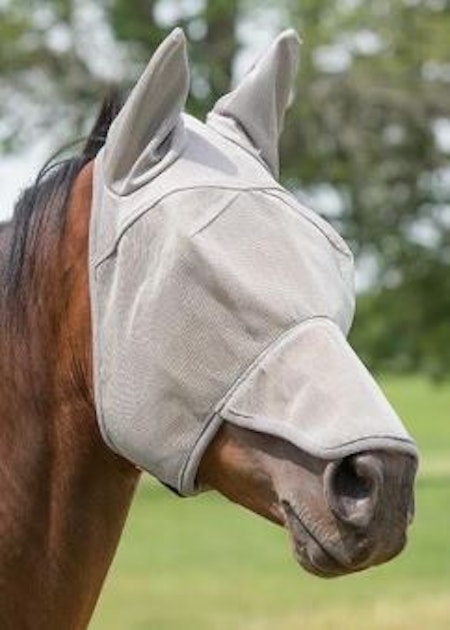 Nose and Ear Covered Fly Masks with Xtended Life Closure System