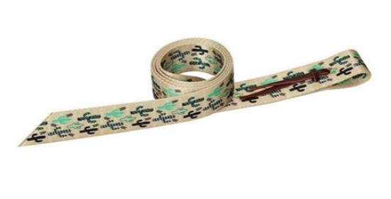Patterned Poly Tie Strap with Holes