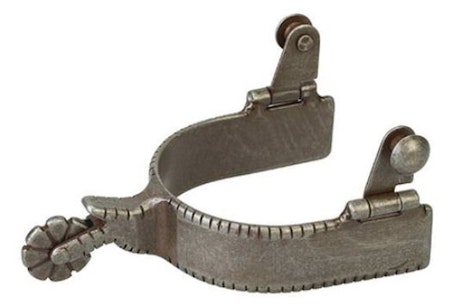 SPURS,1" MENS,PLAIN BUFFED,BR