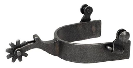 MENS PLAIN ROWEL SPUR,BK
