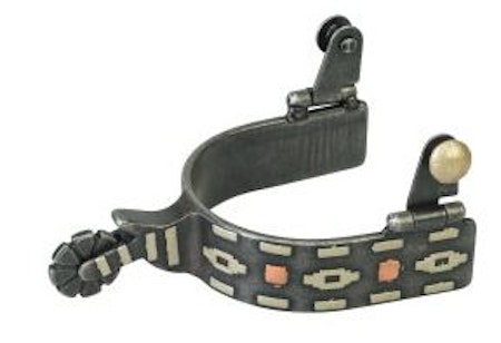 SPURS,1" MENS,AZTEC BUFFED,BK