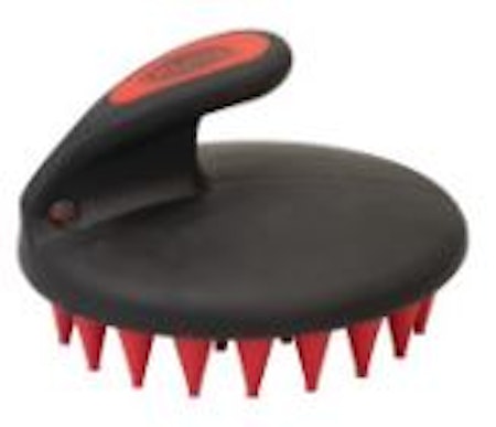 Palm Held Coarse Curry with Large Rubber Bristles