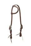 Working Tack Sliding Ear Headstall, Rope Edge Hardware
