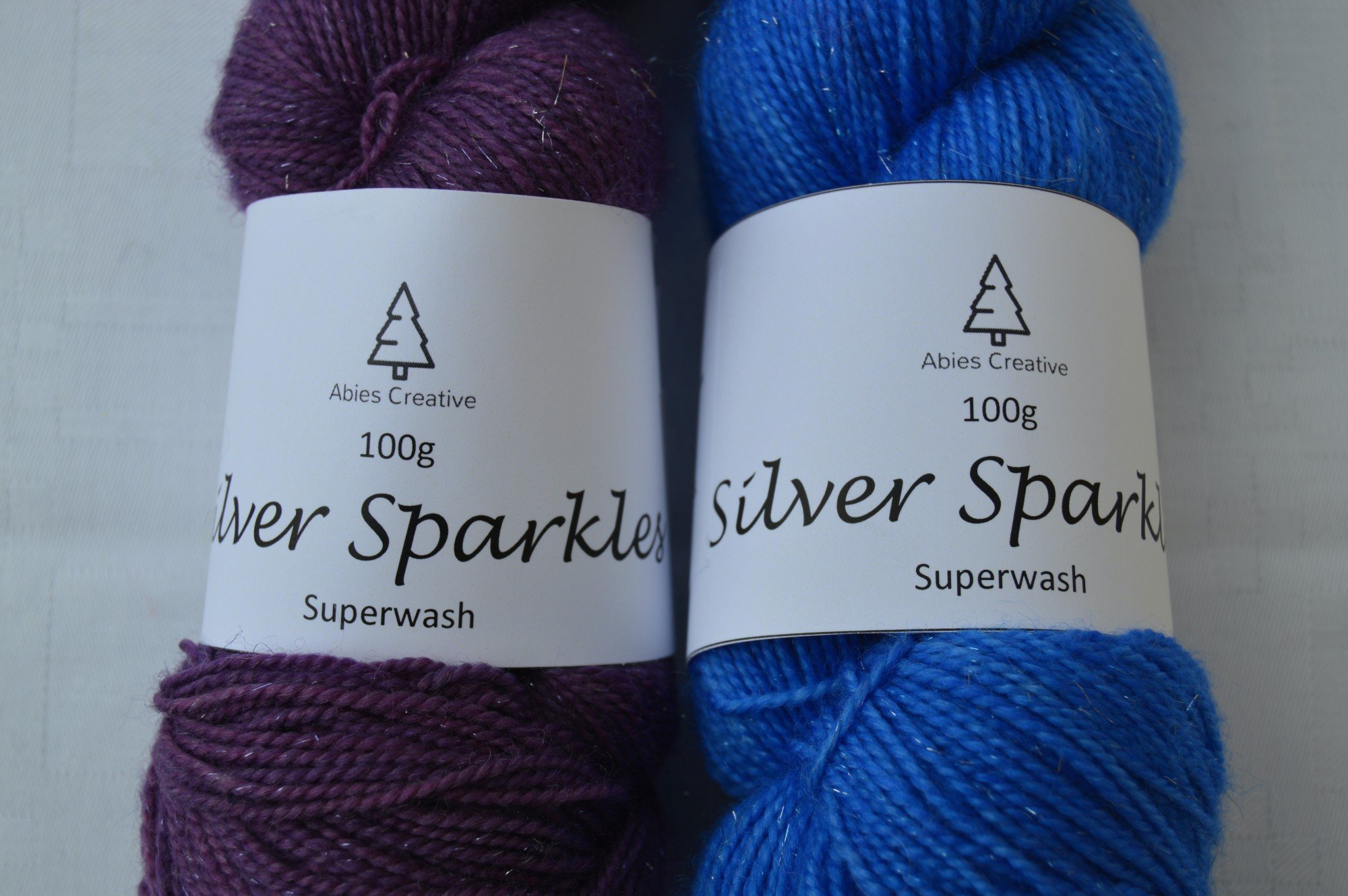 Silver sparkles (400m/100g) - Abies Creative