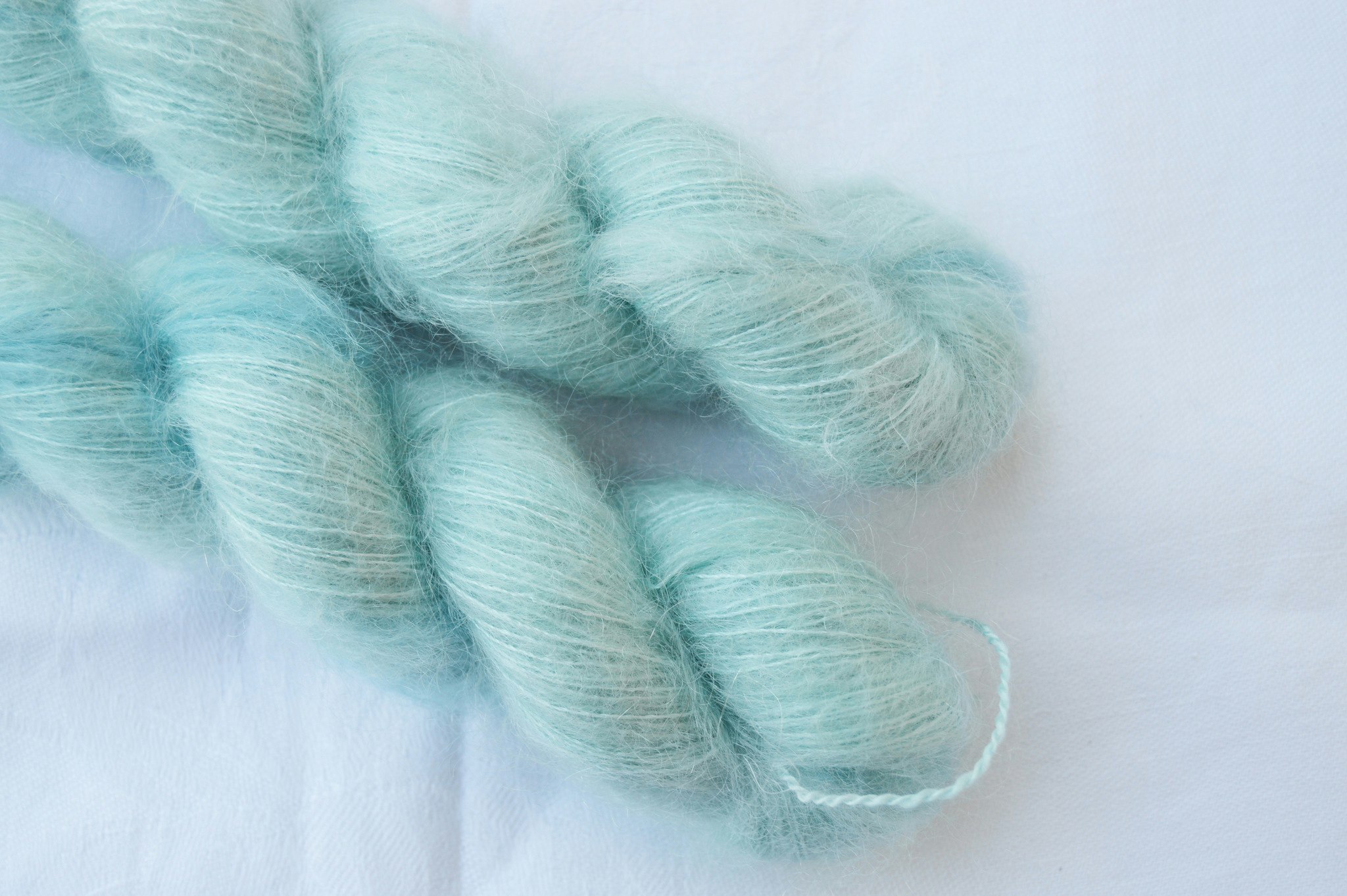 Silke/Mohair - Ice Mint