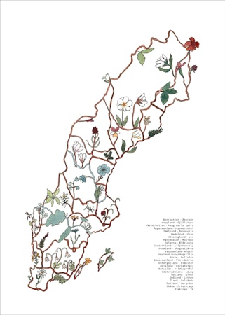 SVERIGE OCH LANDSKAPSBLOMMORNA