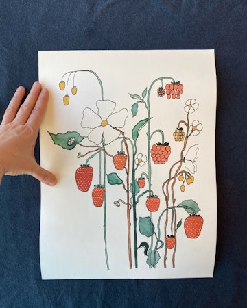 NÅT SOMRIGT NAMN SOM JAG GLÖMT 30x40cm