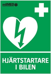 Dekal - Hjärtstartare i bilen