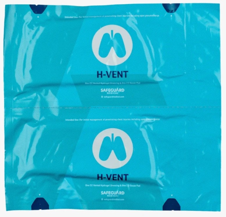 Hyvent vented chest seal, twin pack