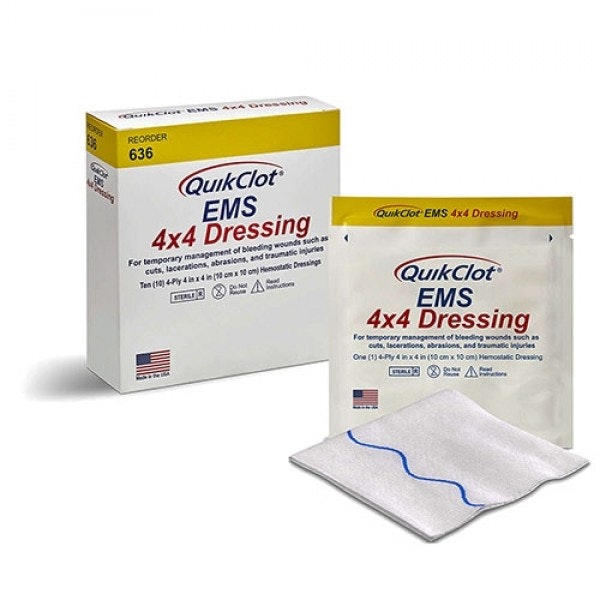 Simulated Hemostatic Gauze, Z-fold [4' x 3"]  96-pack