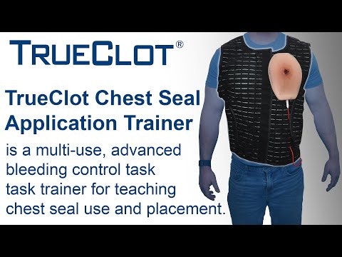 Chest seal application trainer