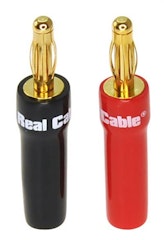Real cable Lödbara banankontakter, klarar 5mm2 B6035AS