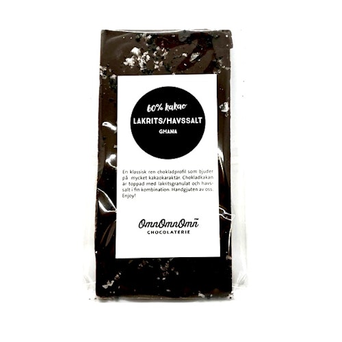 Mörk choklad – Lakrits & Havssalt, 60 % kakao