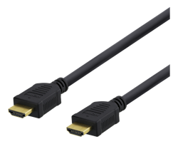 Deltaco High-Speed HDMI cable, 1,5 m, Ethernet, 4K UHD, black