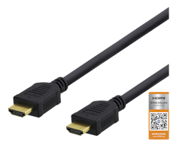 Deltaco High-Speed Premium HDMI cable, 3 m, Ethernet, 4K UHD, black