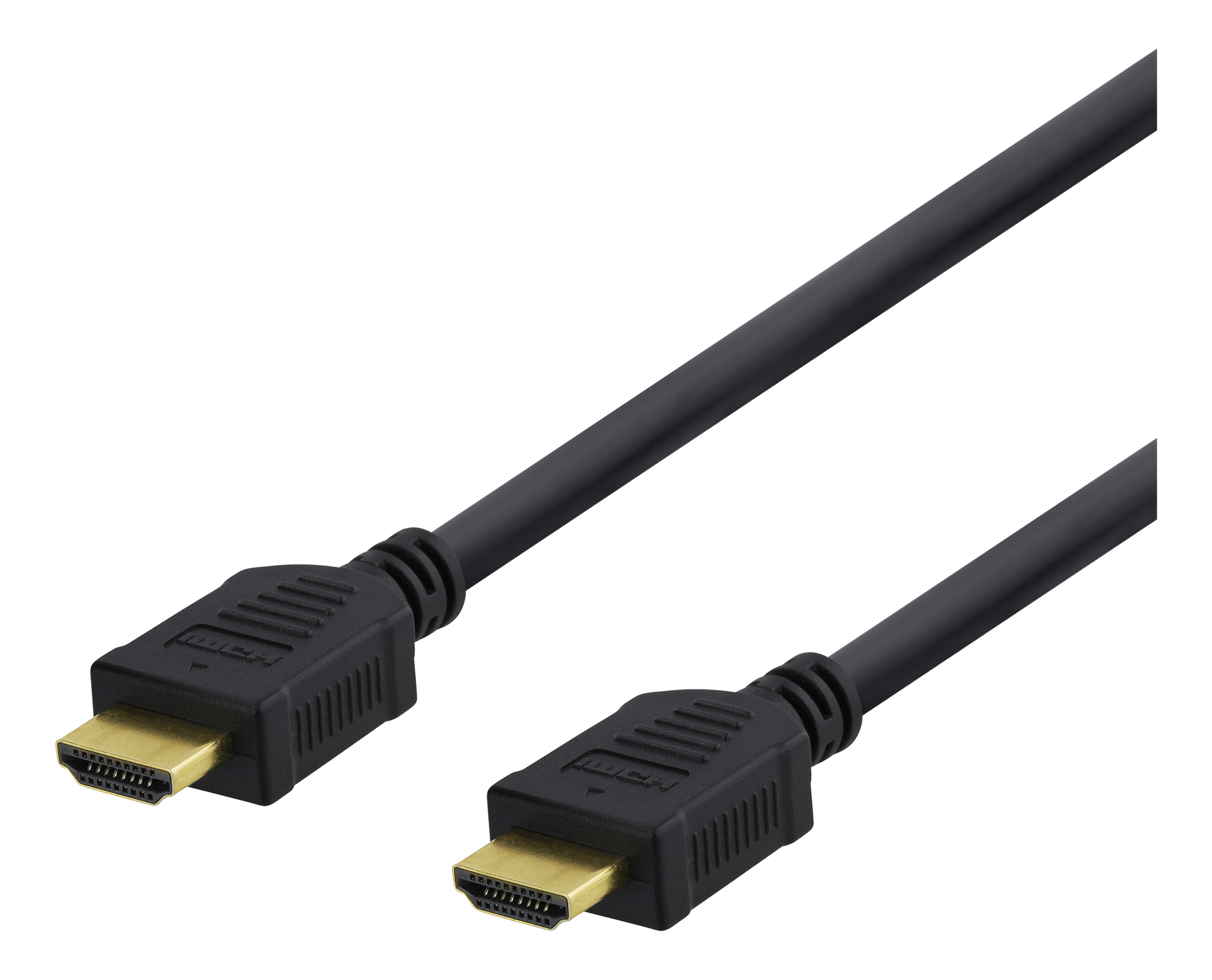 Deltaco High-Speed Premium HDMI cable, 1 m, Ethernet, 4K UHD, black