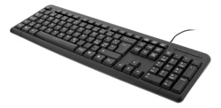Deltaco Tastatur, nordisk layout, USB, svart