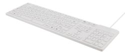 Deltaco Tastatur i silikon, IP68, full størrelse, 105 taster, hvit