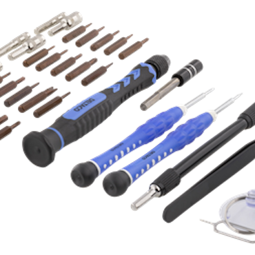 Deltaco Smartphone Repair Kit, 38 deler, Presisjon CRV,blå