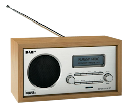 Imperial Dabman 30, DAB/DAB+/FM radio, alarm funksjon, viser tid, radiotekst, 2.75" display, lysbrun