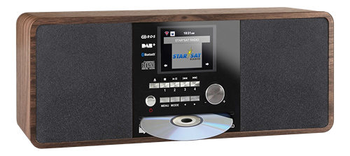 Imperial Dabman i200CD, DAB+/FM-radio, CD-spiller, USB 2.0, 10/100Mbps RJ45, Bluetooth, tre