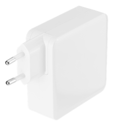 Deltaco USB-C PD wall charger, 65 W, white