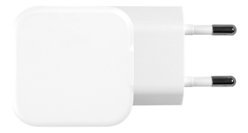 Deltaco USB-C wall charger 30 W with PD and GaN technology, white