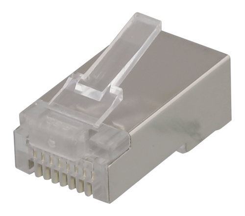 Deltaco RJ45 plugg for patchkabel, Cat5E, skjermet, 20stk