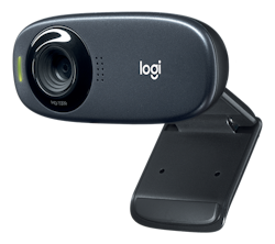 Logitech C310 webcam, 720p/30fps, black