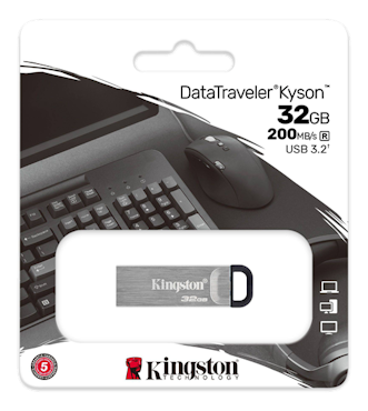 Kingston DataTraveler Kyson 32 GB, USB 3.2 Gen 1, silver