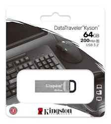 Kingston DataTraveler Kyson 64 GB, USB 3.2 Gen 1, silver