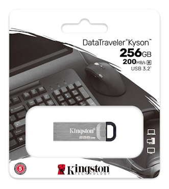 Kingston DataTraveler Kyson 256 GB, USB 3.2 Gen 1, silver