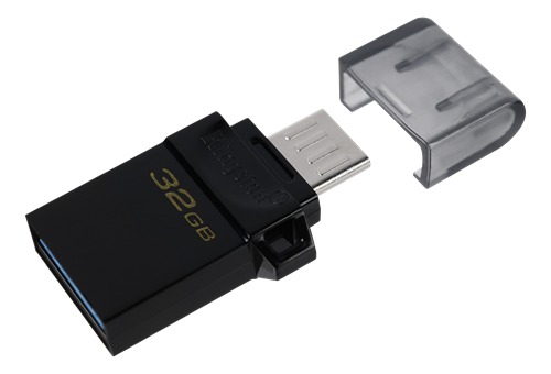 Kingston DataTraveler microDuo3 G2, 32GB, microUSB & USB-A, Android OTG, black