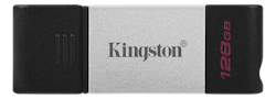 Kingston DataTraveler 80 - USB-flashstasjon - 128 GB - USB 3.2 Gen 1 / USB-C
