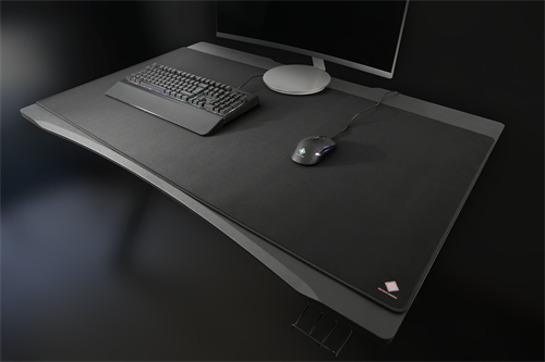 Deltaco Gaming Mousepad XXL, Deskmat, stitched edges, cloth surface, black