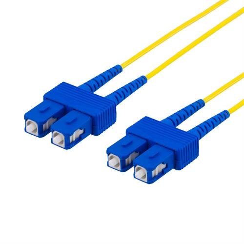 Deltaco Fiberkabel, SC - SC, 9/125, OS2, duplex, singlemode, 15m